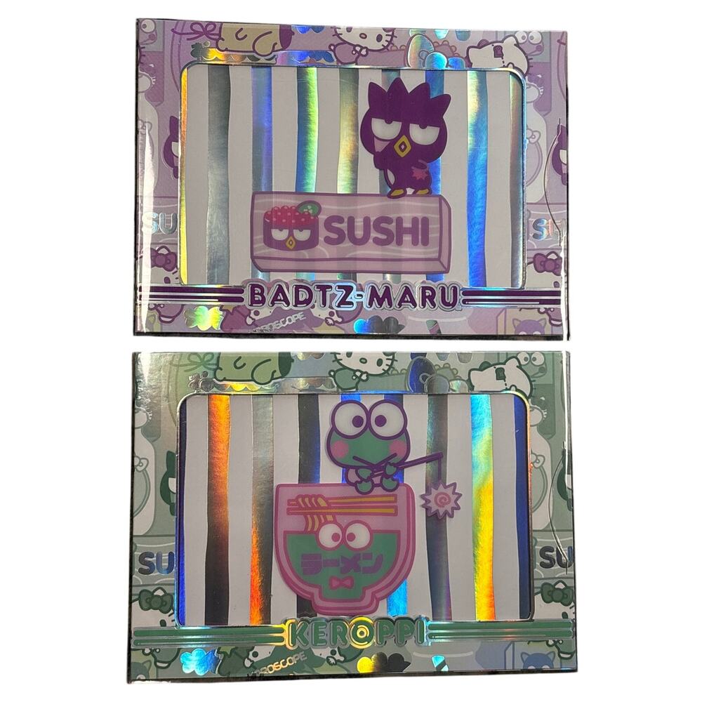 2023 Hello Kitty Sanrio cybercel Super Rare Keroppi & Badtz-Maru lot 2 scanned
